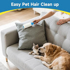 Swihauk 600 Sheets Extra Sticky Lint Rollers for Pet Hair, Easy Spiral Tear Lint Roller for Clothes with Ergonomic Handle, Multipurpose Lint Remover for Furniture, Carpet, Car Seat