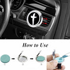 AZNECK Car Diffuser Vent Clips Aromatherapy Essential Oil Car Diffuser Vent Clip10 Felt Pads Car Accessories for Women Gifts