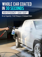 MEKOH Foam Cannon for Pressure Washer, Thick Snow Car Wash Foam Gun with 1.1mm Orifice & 1/4" Quick Connect, Pressure Washer Soap Cannon Attachment for Auto Detailing, Big Mouth Foam Blaster, 4000 PSI