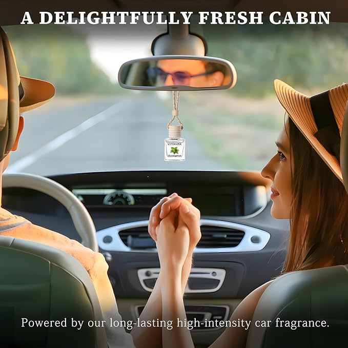 2-Pack Car Air Fresheners, Car Deodorizer, Eucalyptus Scented Air Freshener – Long Lasting Hanging Car Air Freshener for Men and Women, Car Scent Diffuser by VUTOLLOSA