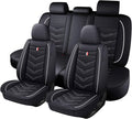 Car Seat Cover for Chevrolet Camaro 2000-2024, Durable Wear Resistant Waterproof Vehicle Cushion Covers,Breathable No Odor Premium Leather Vehicle Seat Covers. (Standard,Black White)