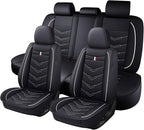 Car Seat Cover for Chevrolet Camaro 2000-2024, Durable Wear Resistant Waterproof Vehicle Cushion Covers,Breathable No Odor Premium Leather Vehicle Seat Covers. (Standard,Black White)