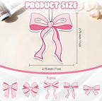 Pink Bow Car Air Fresheners,5-Pack Floral Scents Cute Car Accessories,Funny Hanging Ornament Decor for Rearview Mirror,Long-Lasting Fresh Gifts for Women,Girls,Coworkers,Teacher & Nurse