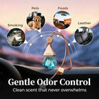 Car Air Freshener Hanging Diffuser with Natural Essential Oil, Azure Ocean Scent Car Fresheners, Long Lasting Car Smell Air Fresheners, Car Air Fresheners for Women & Men (Azure Ocean)
