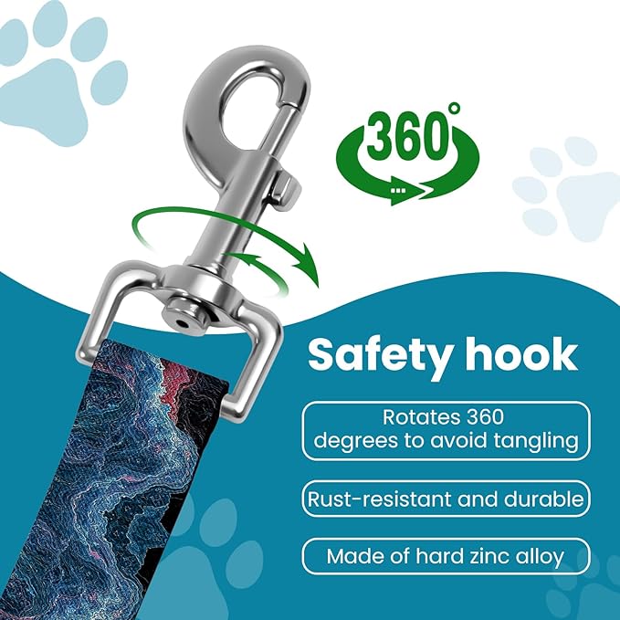 Adjustable pet cat and Dog car seat Belt，The Lanyard is Flexible and Adjustable from 20 to 33 inches (Black Lightning)
