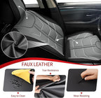 TTX LIGHTING Car Seat Covers fit for Jeep Wrangler 2003-2026 Front Seat: Premium Leather Automotive Seat Cover with Airbag Compatible Waterproof (2 Seats, Black & Gray)