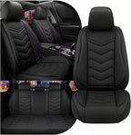 CTDS Car Seat Covers for Toyota Corolla 2000-2026, Stylish Sport Seat Cover, Premium Nappa Leather Car Seat Cover. Automobile Seat Covers Sets.(Standard 5 Seats/Pure Black)