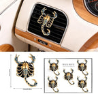 5 PCS ScorpionCar Decor, shiny Freshener Vent ClipsCar Accessories Decoration for Refillable Outlet Diffuser, Universal for Most Cars (Scorpion)