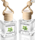 2-Pack Car Air Fresheners, Car Deodorizer, Eucalyptus Scented Air Freshener – Long Lasting Hanging Car Air Freshener for Men and Women, Car Scent Diffuser by VUTOLLOSA
