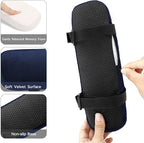 MOSISO Chair Armrest Pads (2 Pack), Memory Foam Home/Office Chair Arm Rest Covers Comfy Computer Gaming Elbow Cushion Removable Washable Elbow Support Forearm Pressure Relief, Purplish Blue