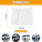 Car Side Window Sun Shade Privacy Curtain for Baby - Blackout UV Protection Car Window Shades with Suction Cup for Back Seat - Cute Auto Camping Windows Screen Shades (Five Small Flowers)