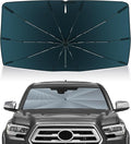 Autorder Windshield Sun Shade Umbrella for 2016-2026 Toyota Tacoma Accessories,Upgraded Ice Crystal Material,Easy Setup Umbrella Sunshade for Car Windshield,100% Sun Blocking