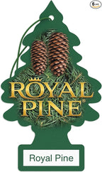 LITTLE TREES Car Air Freshener | Hanging Paper Tree for Home or Car | Royal Pine | 6 Pack