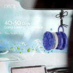 Car Air Freshener Hanging, Car Fresheners Long Lasting for Men & Women, Refillable Essential Oil Diffuser with 7 Beads + 14 Refills, 40-50 Days Scent for Home, Office, Bathroom - Ocean