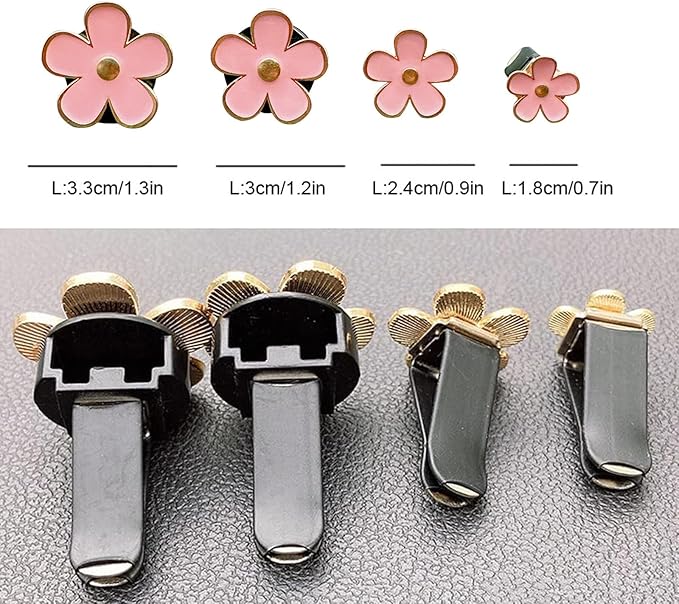 8pcs Cute Five-Petal Flower Car Air Vent Fragrance Clip Daisy Car Air Freshener Air Conditioning Outlet Clip Car Inter Decor (light pink purple, Ocean)