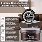 Dark Brown Leather Recoloring Balm, Leather Color Restorer Conditioner, Leathercraft Repair Kits for Vinyl Furniture, Sofa, Car Seats, Shoes - Repair Color on Faded & Scratched Couches