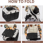 DONORO Dog Kennels and Crates for Medium Dogs, Portable Pop Up Indoor Pet Cage with Sturdy Wire Frame, Collapsible Travel Crate Soft Sided Cat Bag Escape Proof (Black, 24.0" L x 16.0" W x 19.0" H)