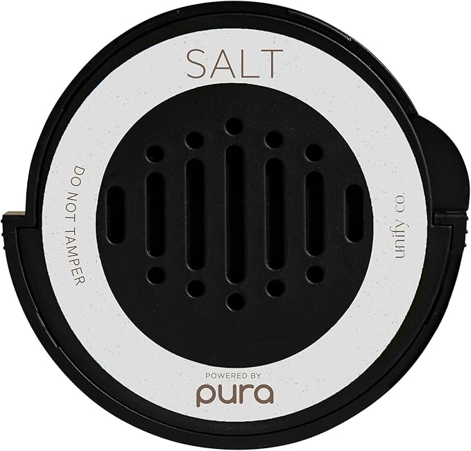 Pura & Unify Co. Car Scent Refill - Fragrance for Pura Car Diffuser - Clean & Safe Luxury Diffuser Scent - Long-Lasting Fragrance for 30 Days of Aroma - Spring & Summer Household Essential - Salt