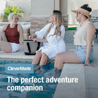 CleverMade Collapsible Insulated Cooler Bag – Leakproof Soft Cooler for Beach, Travel, Car – Bottle Opener