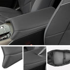 SXCY for 2025 2026 BMW X3 Armrest Cover for 2025 2026 BMW X3 (30 / M50 xDrive) Accessories 2025 2026 X3 Center Console Cover 2025 2026 X3 Middle Console Cover (Thin Cover with Black Line)