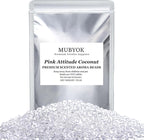 MUBYOK 1.5LB Pink Attitude Coconut Premium Scented Aroma Beads for Making Car Freshies Supplies PreScented Beads for Car Air Freshener Sachets Long-Lasing Scent