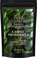 Lapew Eucalyptus Mint Carpet Deodorizer Powder - Pet Safe Freshener for Vacuuming | Scented Odor Eliminator for Home | 16 oz