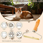Pet Hair Remover Special Cat and Dog Hair Remover Multi Fabric Edge and Carpet Rake Scraper Dog Hair Remover for Rugs, Couch and Pet Towers(Copper and Stainless Steel, 1PCS)