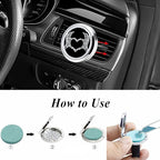 AZNECK Car Diffuser Vent Clips Aromatherapy Essential Oil Car Diffuser Vent Clip Air Freshener 10 Felt Pads Love Skull Hand Car Accessories for Women Gifts