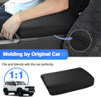 Autorder Center Console Cover for 2024-2025 2026 Toyota Land Cruiser LC250 Accessories Armrest Cover Anti-Scratch Middle Console Pad Leather Armrest Protector