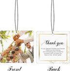 Custom Car Air Fresheners Bulk 10–100 PCS, Personalized Double-Sided with Photo Text Logo, Wholesale Auto Air Freshener for Wedding Party Business Promotion Gifts (Personalized, 10PCS-Square)