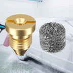 2 Pieces 1.1 mm Orifice Foam Cannon and 2 Pieces Foam Maker, Universal Brass Thread Nozzle Tips and Mesh Filter for Snow Foam Lance, Tool Daily Foam Cannon
