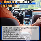 Helicopter Car Air Fresheners with Solar Rotating, Creative Car Perfume Decoration, Car Airplane Fragrance Diffuser for Car, Home, Office (Silver)