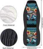 ELEQIN Hawaii Turtle Car Seat Covers Universal High Back Fashion Cushion Protector for Car Truck Suvs,Sedans,Vehicles, Front Car Seat Covers 2 Pack
