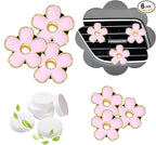 NBTEPEM 6 PCS Daisy Flower Air Vent Clip Car Decoration Accessories Air Conditioning Outlet Clip Car Air Freshener Clip Charm Car Interior Decor(3 cm, 3.3 cm, Pink)