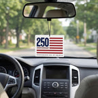 9Pcs USA 250th Anniversary Car Air Freshener, 1776-2026 Semiquincentennial Commemorative Hanging Ornament, Patriotic Double-Sided Scented Tablet, 2026 Independence Day Souvenir Gifts (Style 3)