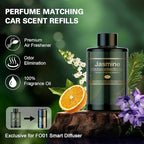 Car Air Freshener Refill for Men & Women 6.09 FL OZ /180ML - 9 Month Jasmine Scent Essential Oil Perfume, Essential Oil Made of Natural Plant Extracts, Compatible with Car Diffusers for Home/Office