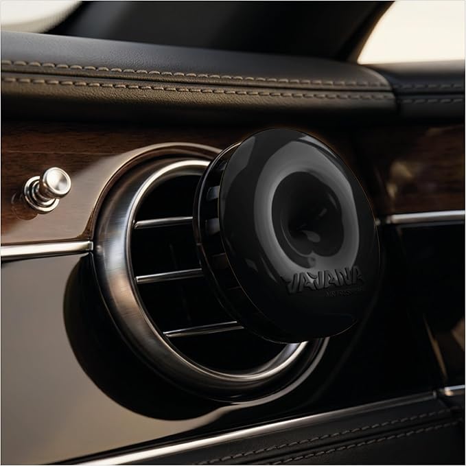 Spin Car Air Conditioner Freshener Professional Car Freshener BPA & Liquid Free 90 Days Effective 3-Piece Set (Black Musk)
