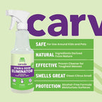 Pet Odor Eliminator, Enzyme-based Stain & Odor Remover Spray for Pet Urine and Smells in Cars, Grapefruit Scent, 16oz