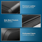 Car Center Console Cover, Upgraded Memory Cotton Auto Armrest Cushion with 2 Storage Bags, Waterproof Middle Console Cover Arm Rest Box Pad Car Interior Accessories for Most Vehicles