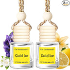 Hanging Car Air Freshener, Long Lasting Scent, Cute Air Fresheners for Women, 2 Pack Non-Toxic Essential Oil Diffuser, Made in USA
