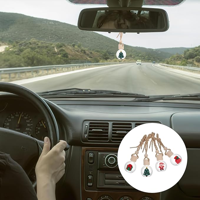 Mobestech 20 Pcs Car Aromatherapy Pendant Air Car Fresheners Hanging Oil Diffusers Hanging Diffuser Pendant Aromatherapy Essential Oil Diffuser Diffusers Glass