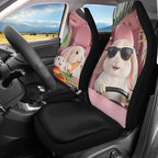 Cute Car Seat Covers Breathable Car Seat Covers for Front Seats Rabbit Removable Automotive Accessories Anti-Slip Back Fabric Compatible with Most Cars,SUV,Sedan
