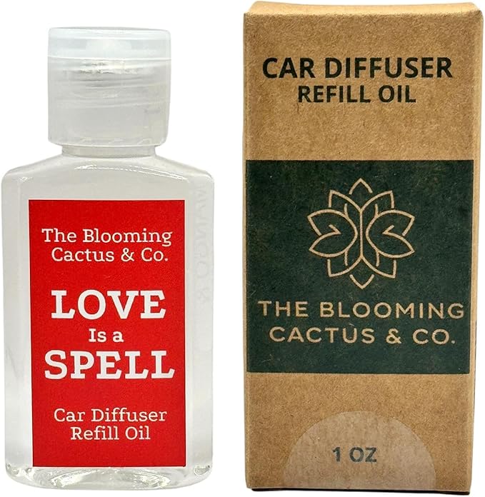 1 OZ Premium Car Diffuser Refill Oil – 2 Pack Long Lasting Fragrance Oil for Car, Home & Office | Compatible with Most Diffusers | Fresh, Pleasant Scent for Every Space (Black Ice + Love is a Spell)