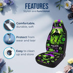 GENANY Nightmare Movie Car Seat Covers Set of 2, Breathable Front Seat Covers for Truck Sedan SUV, Horror Car Accessories, Horror Gift for Women Men