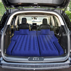 Umbrauto SUV Camping Air Mattress: Inflatable Car Bed for Back Trunk Sleeping with Air Pump, Flocking Surface, Heavy-Duty 210T Bottom, Includes Pillows, Repair Kit, Storage Bag & 3-in-1 Nozzles