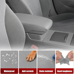 KBH Center Console Armrest Cover Replacement for Toyota Camry 2007 2008 2009 2010 2011, Vinyl Leather Arm Rest Covering Upholstery, Anti-Scratch, Gray (Leather Part Only)