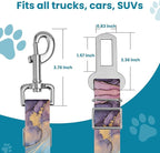Adjustable pet cat and Dog car seat Belt，The Lanyard is Flexible and Adjustable from 20 to 33 inches(Light Luxury Marble)