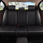 AOMSAZTO Seat Covers Fit for Dodge Charger Car Waterproof Seat Protectors 2006-2026 Full Set Fit for : 5 Seat Automotive Faux Leather Seat Covers(Black)