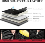 Fit Accent Car Seat Covers for Hyundai Accent 2006-2025 2026 - Upgraded Premium Waterproof & Breathable Leather, Airbag Compatible, All-Weather Seat Cushion Protector (Full Set, Black)