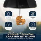 Car Fragrance for 365 Days Freshwood Puzzle Missing Piece ❘ I love you gift ❘ Rear View Mirror Wood Air Freshener ❘ Mirror Hanging Scent ❘ Car Decorative Pendants ❘ Handmade Gift Car Essentials